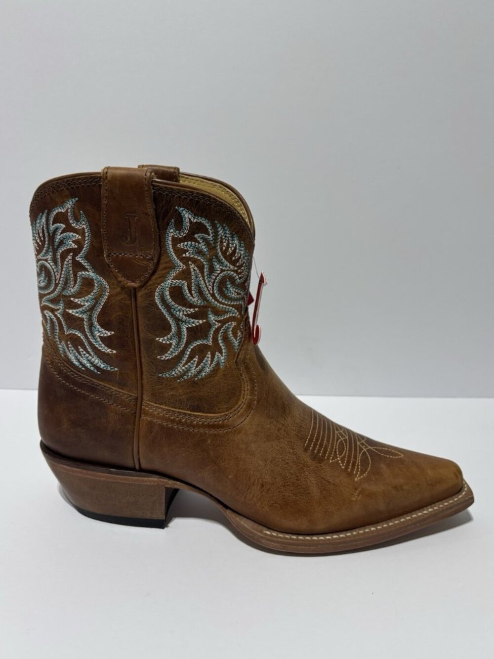 Justin Women’s Isabella Barnwood Cowhide Snip Toe Western Boots, Size 10 B
